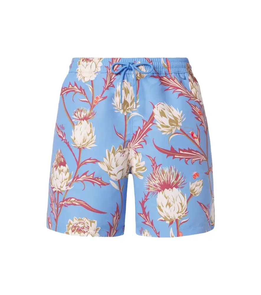 LOEWE — Printed Swim Trunks, Blue · $650