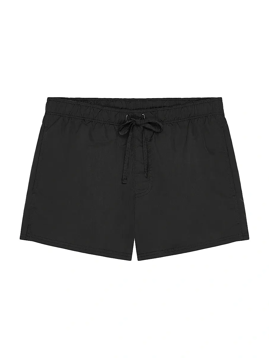 GIVENCHY — Swim Shorts with Paris Embroidery, Black · $750