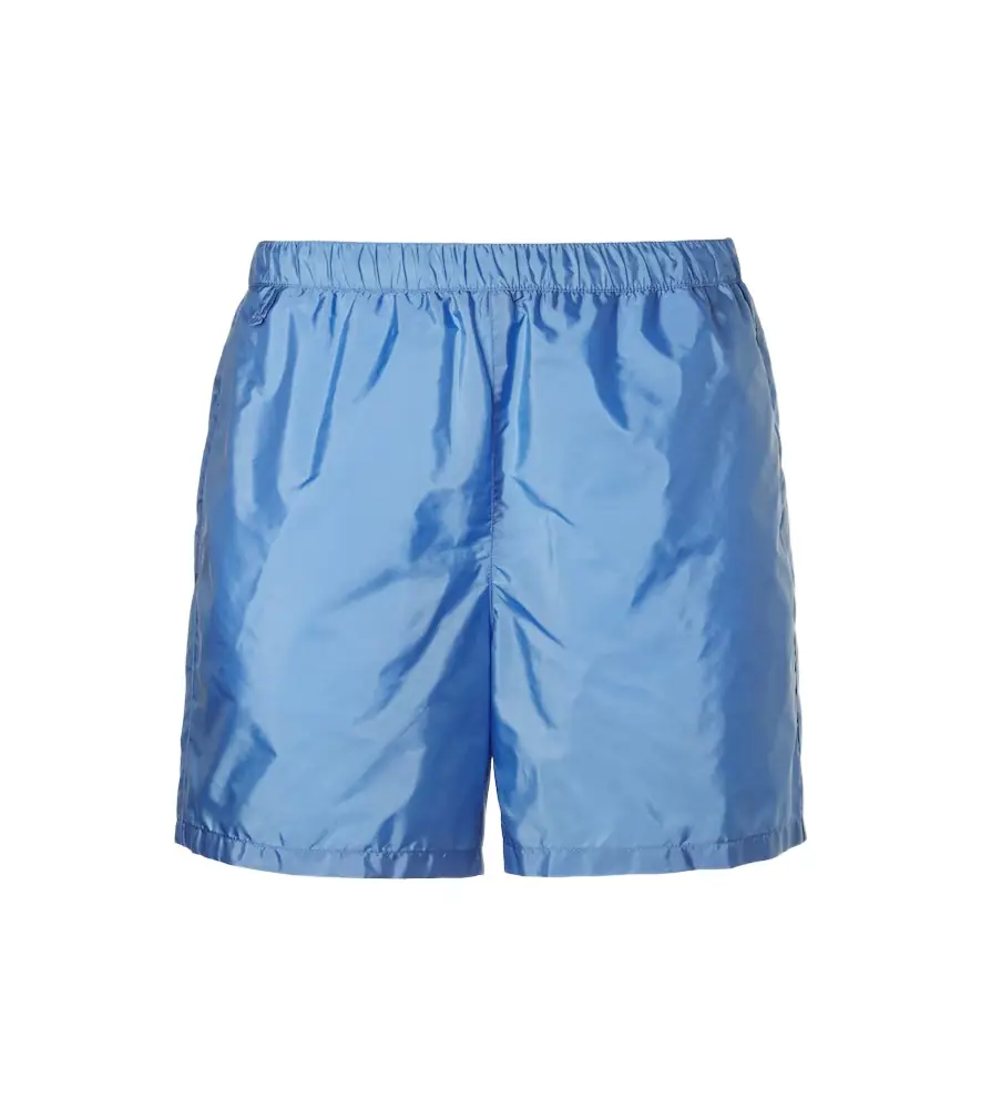 PRADA — Re-Nylon Swim Trunks, Light Blue · $795